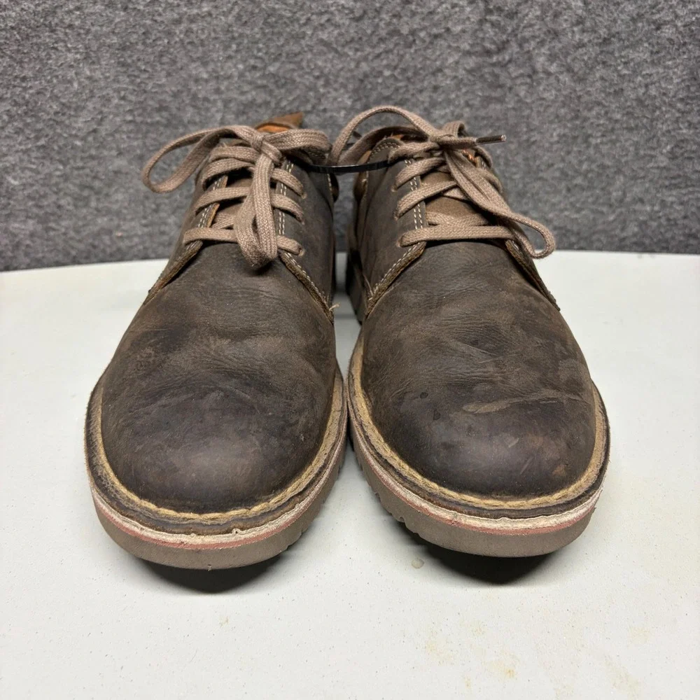 Clarks Collection Mens Brown Leather Oxford Casual Shoes Size 10.5 M